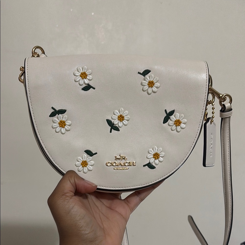 Daisy Half Moon Coach Purse